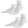 Chaussettes coton bio courtes blanches pour homme