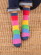 Chaussettes colorées pour femme en coton bio