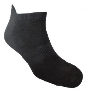 Chaussettes coton bio courtes noires pour homme