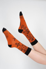 Chaussettes originales pour femme avec un motif colibris