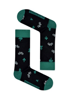 Chaussettes coton bio motif vélo