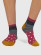 Chaussettes pois et rayures femme