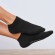 Chaussettes courtes noires en coton bio pour femme