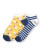 Chaussettes coton bio courtes motifs pour femme