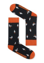 Chaussettes originales en coton bio motif mouettes
