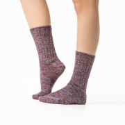 Chaussettes chaudes laine naturelle femme