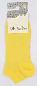 Chaussettes coton bio jaunes