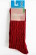 Chaussettes en laine naturelle rouge