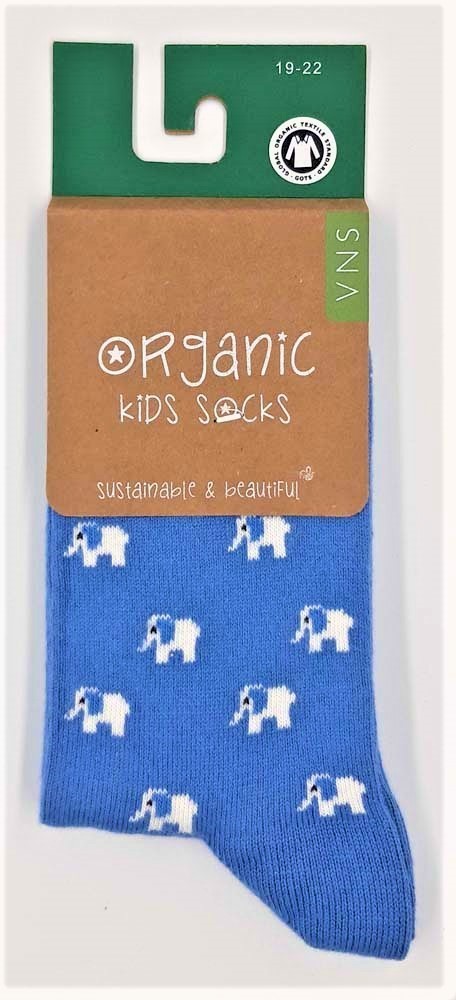 Chaussettes coton BIO pour Enfant - motif animaux