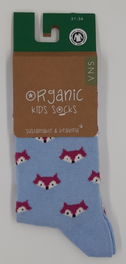 Chaussettes coton BIO pour Enfant - motif animaux