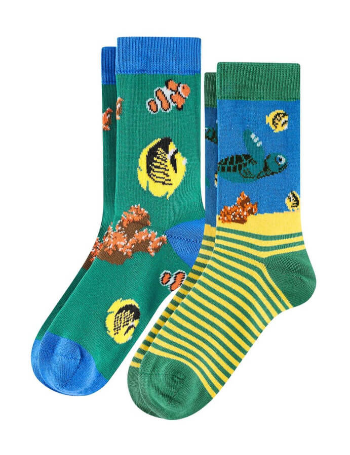 Chaussettes bébé en coton bio - Cookie le chat