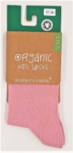 Chaussettes coton biologique rose pour enfant