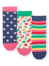 Chaussettes coton bio colorées fille