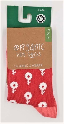 Chaussettes enfant motif fleurs