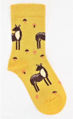 Chaussettes coton bio enfant, motif animaux