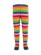 Collants en coton bio à rayures colorées pour fille