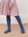 Collants coton bio fille bleu marine