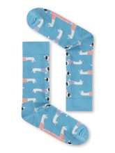 Chaussettes coton bio motif chiens