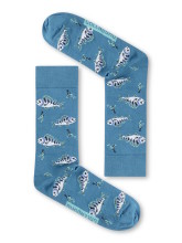 Chaussettes originales coton bio motif perches