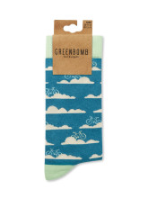 Chaussettes motifs nuages en coton biologique