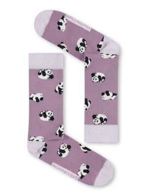 Chaussettes originales femme panda en coton bio