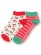 Chaussettes courtes coton bio motif cerise femme
