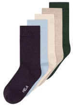 Chaussettes en coton biologique lot de 5