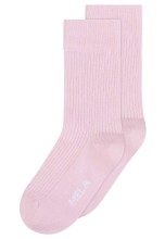 2 paires de chaussettes roses à côtes en coton biologique équitable melawear