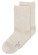 Chaussettes écru coton biologique bords roulottés melawear