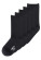 Chaussettes noires coton biologique certifié lot de 5