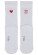 Chaussettes idéal cadeau broderie coeur