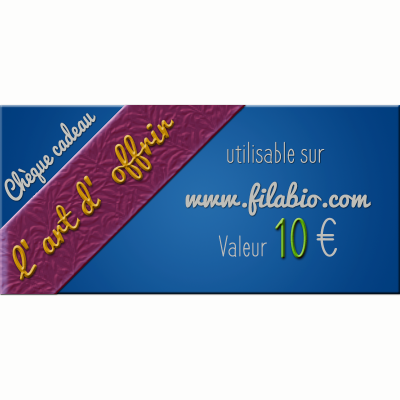 chèque cadeau filabio vêtements bio 10 euros