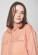 Chemise oversize pour femme en coton bio couleur pêche