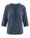 Blouse écologique avec laçage bleu nuit