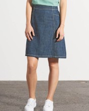 Jupe jean chanvre coton bio
