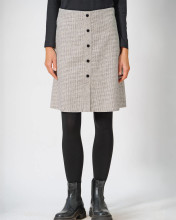 Jupe d'hiver avec patte de boutonnage en chanvre et coton bio