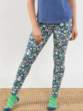 leggings à fleurs pour femme en coton bio