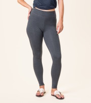 Leggings coton biologique femme gris