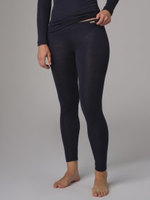 Leggings chauds femme en laine et soie