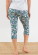 Leggings courts à fleurs en coton bio gots