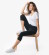 Leggings courts noirs coton bio