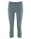 Legging court en chanvre et coton bio couleur gris bleu