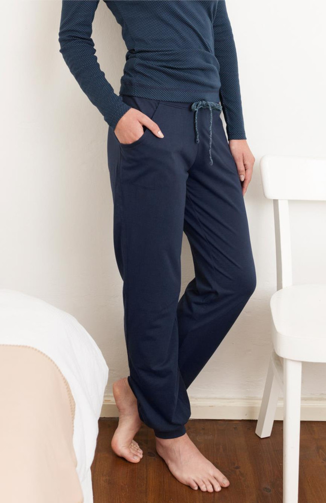 Pyjama homme coton bio bleu