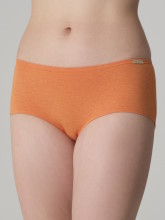 Boxer coton bio femme couleur mango