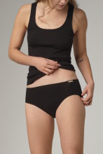 Culotte noire en pur coton biologique