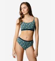 brassière à motifs en coton biologique pour femme