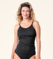 Débardeur femme en coton bio couleur noir
