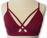 Brassière bambou écologique rouge
