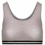 Brassière coton bio sport gris mélange