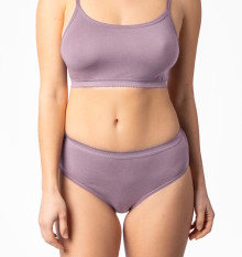 Culotte coton bio violette